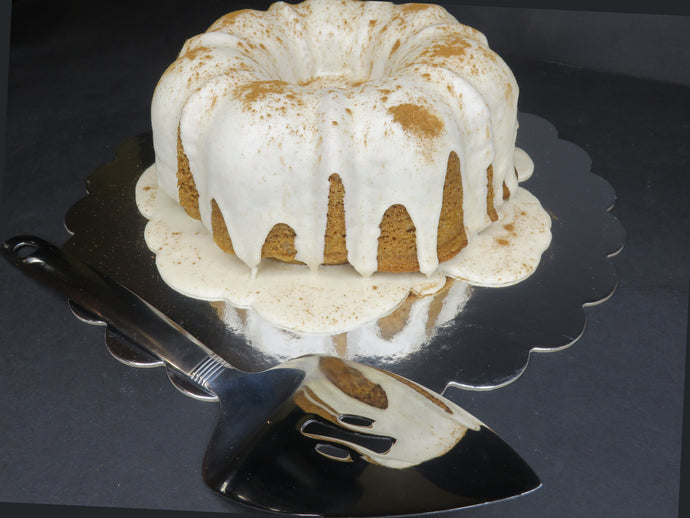 Spice Bundt Cake w/Glazed Egg Nog Icing