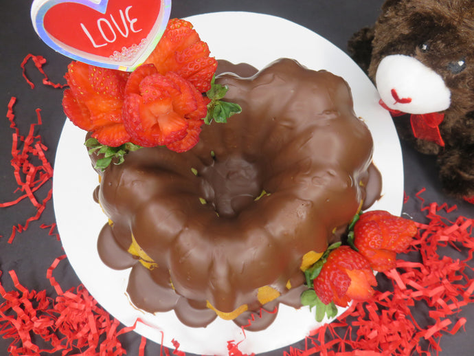 Small Heart Bundt Hennessey Cognac Cake