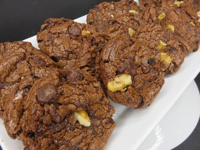 Double Chocolate Fudge with Chocolate Chip and walnuts